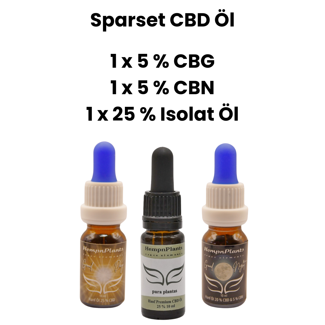 Sparset 3 CBD ÖL CBG CBN Isolat