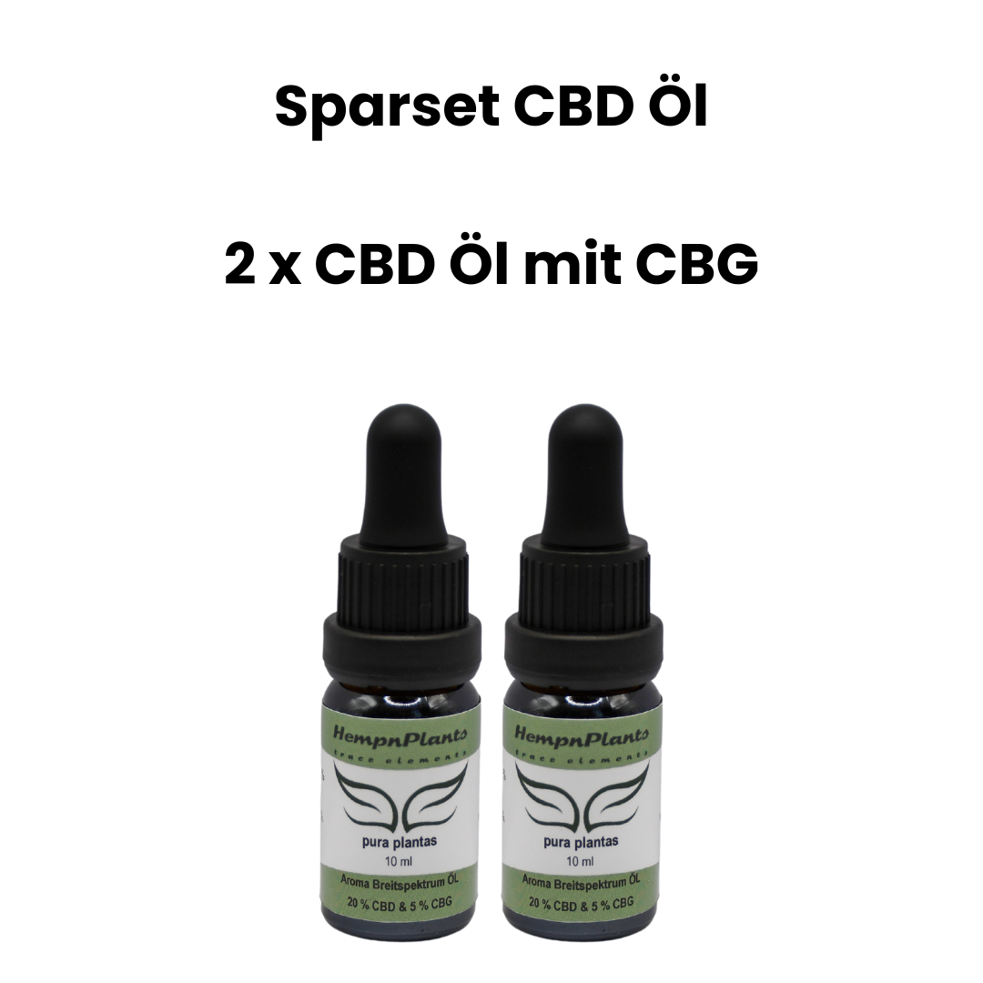 HempnPlants Sparset CBD Öl 2 x CBD Öl mit CBG